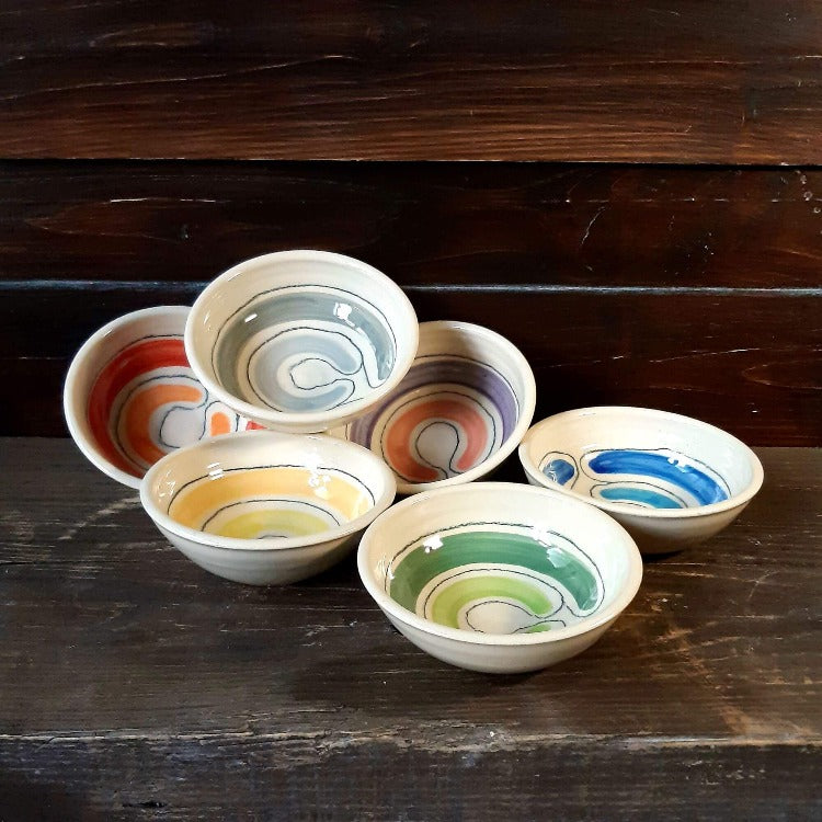 Ceramic Colourful Dip Bowls Thomas Powell Ceramics