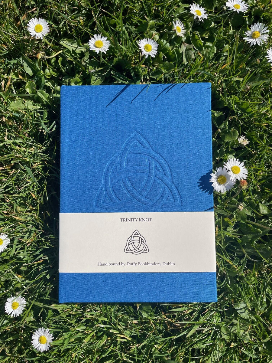 Mid Blue Trinity Knot A5 Bound Notebook | Duffy Book Bindery – Painted ...