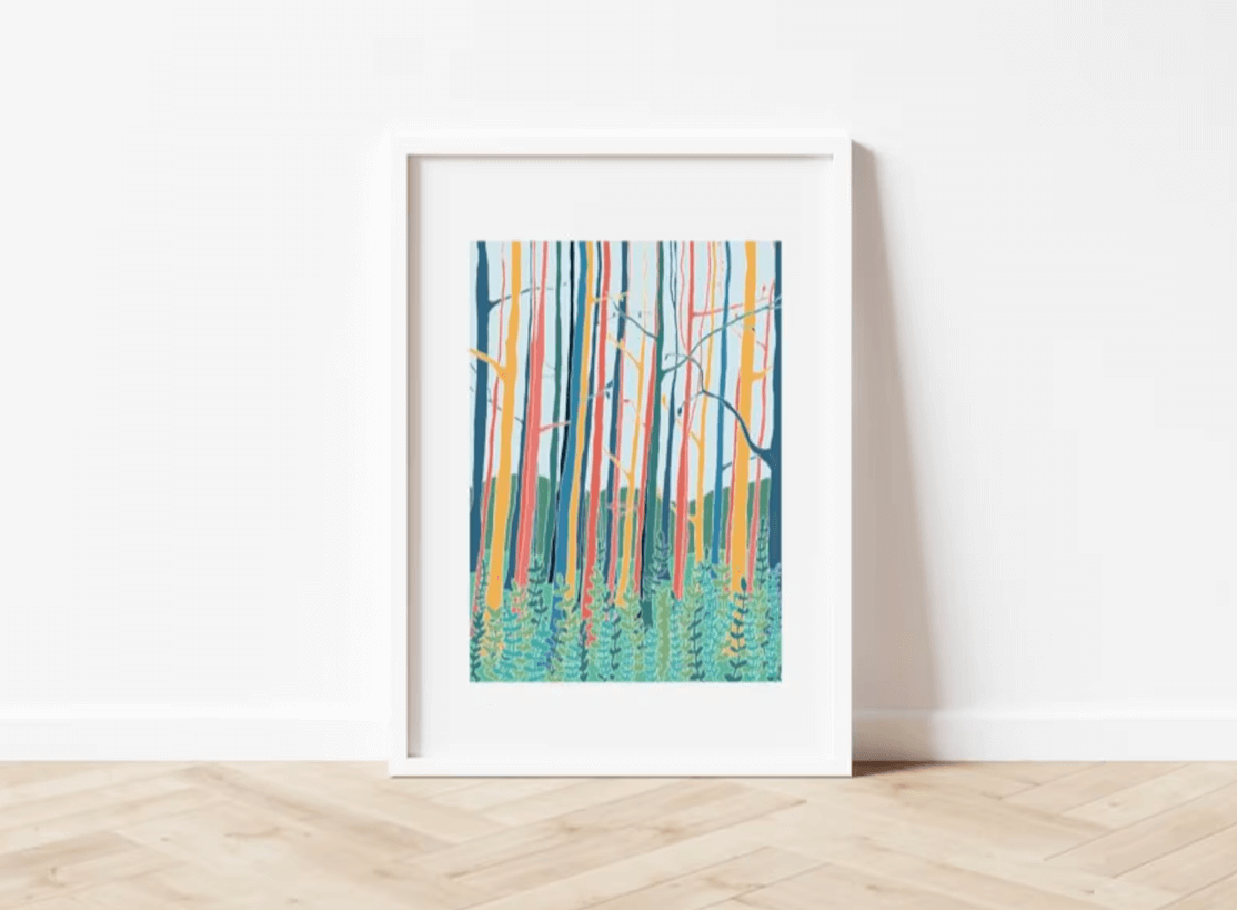 Forrest Illustration Print – Painted Earth