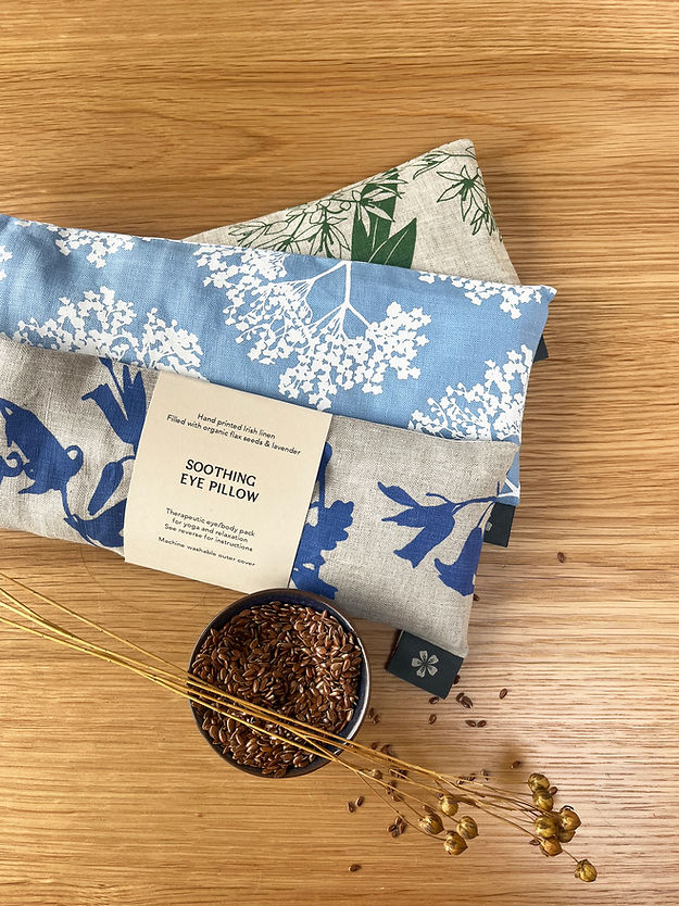 Yoga Eye Mask Pillow With Flax Seed Lavender Aromatherapy Organic Cotton Eye Mask 2854896159812