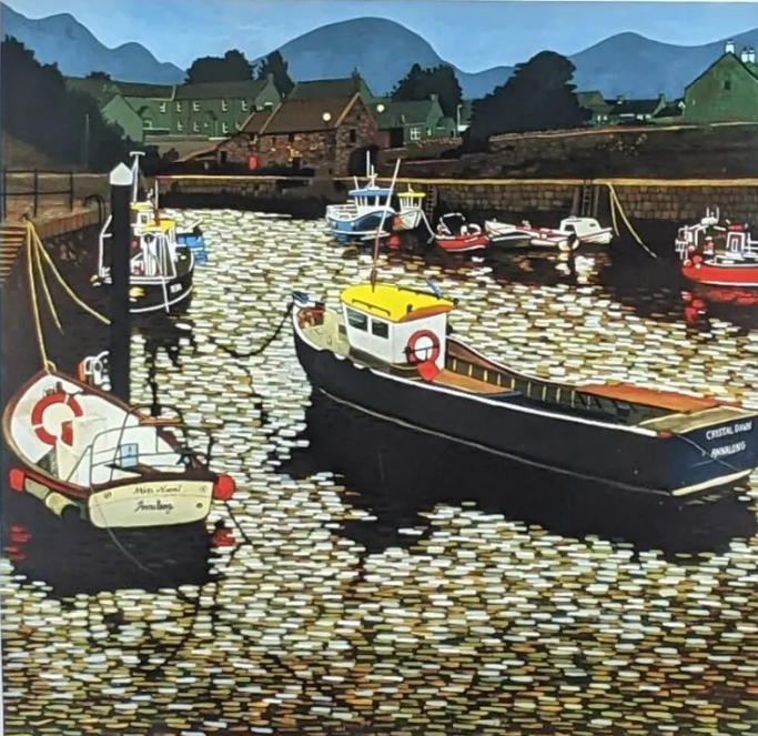 Kevin Collins Annalong Harbour Original Painting