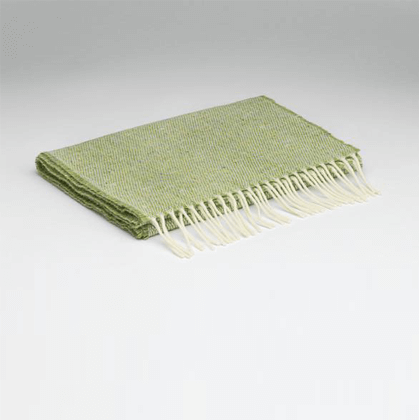 Lime Green Tweed Lambswool Scarf | Mc Nutt at Painted Earth