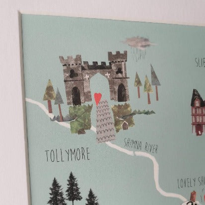 Illustrated Map with mount Newcastle Tollymore from Susanna Banks
