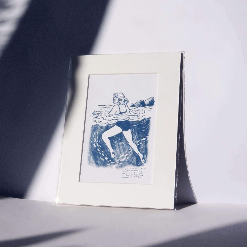 The Mist Sorrounded Us Wild Swimming Rhea Hanlon Art Print